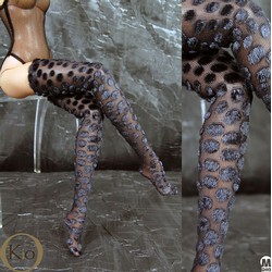 Smoky Blue Stockings 24